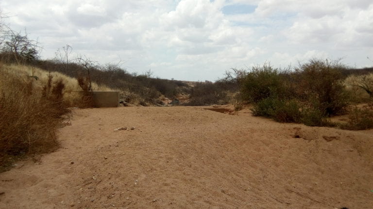 The Chididimo sand dam, looking downstream.